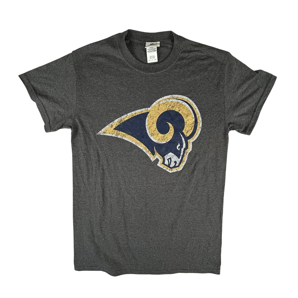 Los Angeles Rams Shirt Mens Small Gray NFL Football Team Apparel Tee T-Shirt